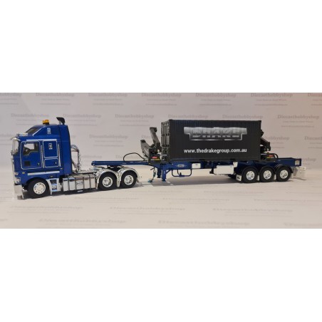 Drake Z01545 Kenworth + ZT09264 Boxloader in Metalic Blue