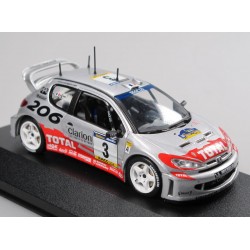 Ixo RAM084 Peugeot 206  number 3 Panizzi