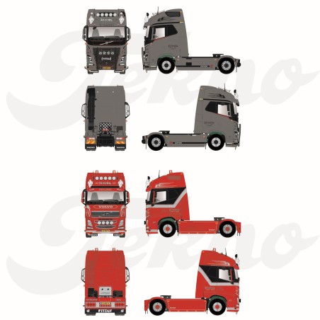 Tekno 87529 Set 2 x Volvo Weeda