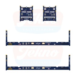 Tekno 90723 CMA - CGM 40ft Flatrack Container